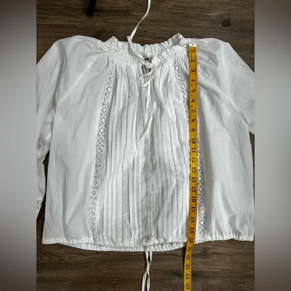 PINCH Women's Misty Lace Top Size M in White - Picture 8 of 12